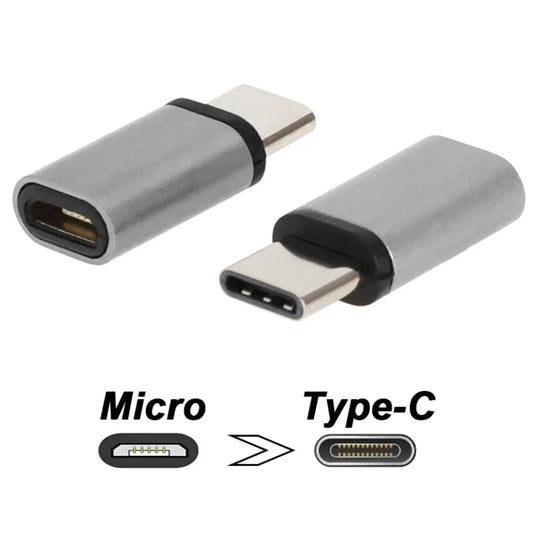 Metal Micro USB to USB-C Adapter | Aluminum Alloy Connector USB Adapter Oasis Select Default Title