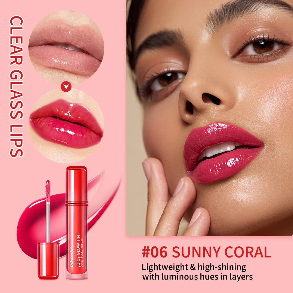 Juicy Glow Tint Lip Gloss – Mirror Shine & 12H Color Lock