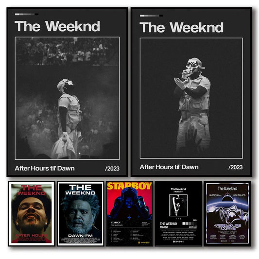 The Weeknd Canvas Wall Art | Starboy Hip Hop Poster Print Canvas Wall Art Peaceful Pleasures Health and Wellness