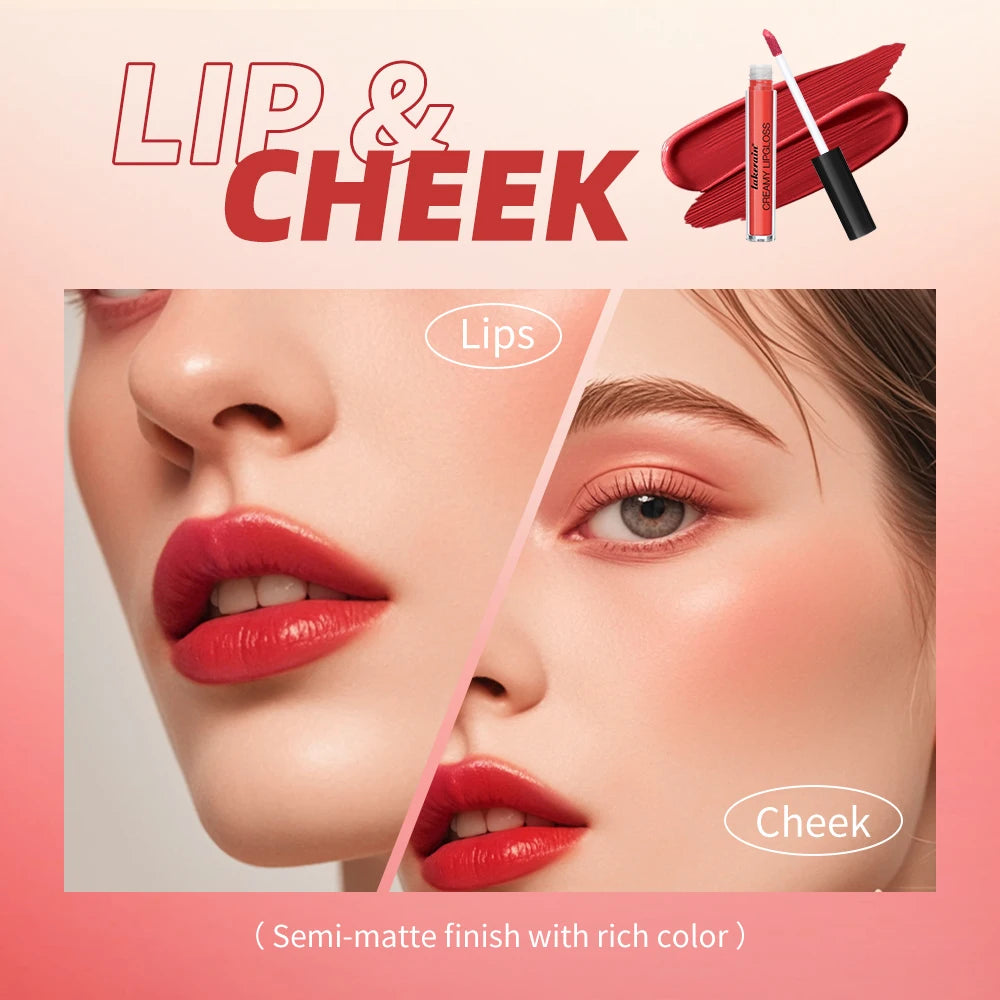 Waterproof Lip Stain 8 Colors Creamy Lip Gloss Long Lasting Non Fading Moisturizing Velvet Liquid Lipstick Moisture Makeup Peaceful Pleasures Health and Wellness