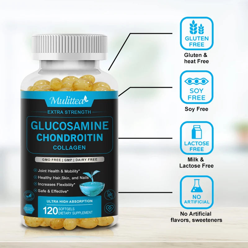 Glucosamine & Chondroitin Joint Support Supplement – 120 Capsules Peaceful Pleasures Health and Wellness