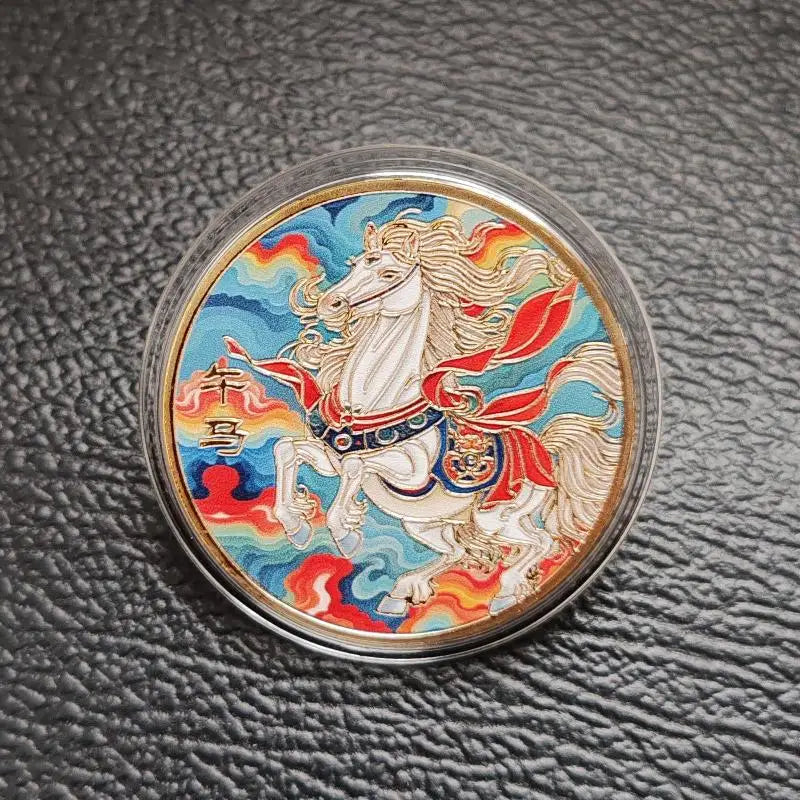 Chinese Zodiac Horse Lucky Coin | Feng Shui Collectible Gift