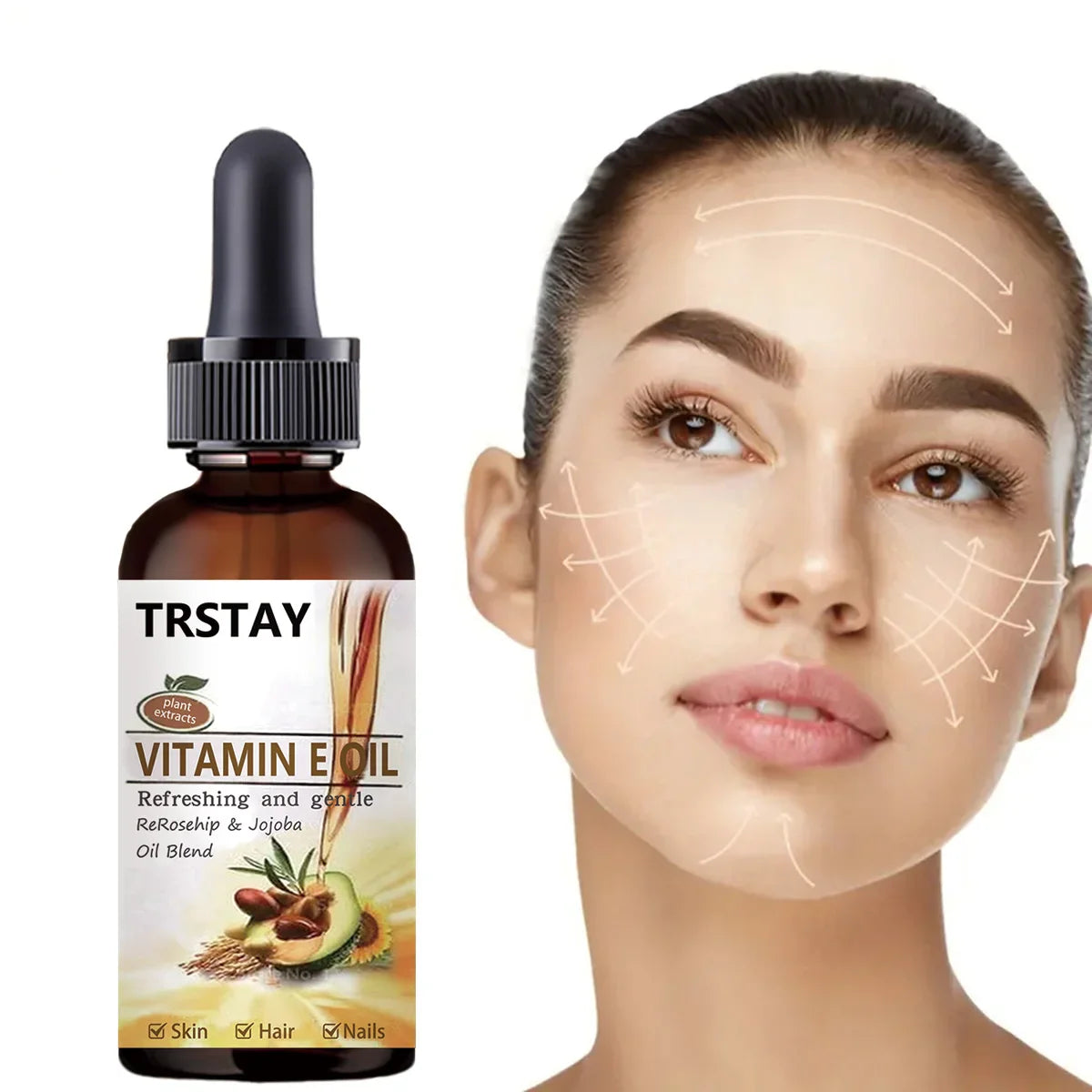 Pure Vitamin E & Avocado Oil – Cold Pressed Face Body Serum