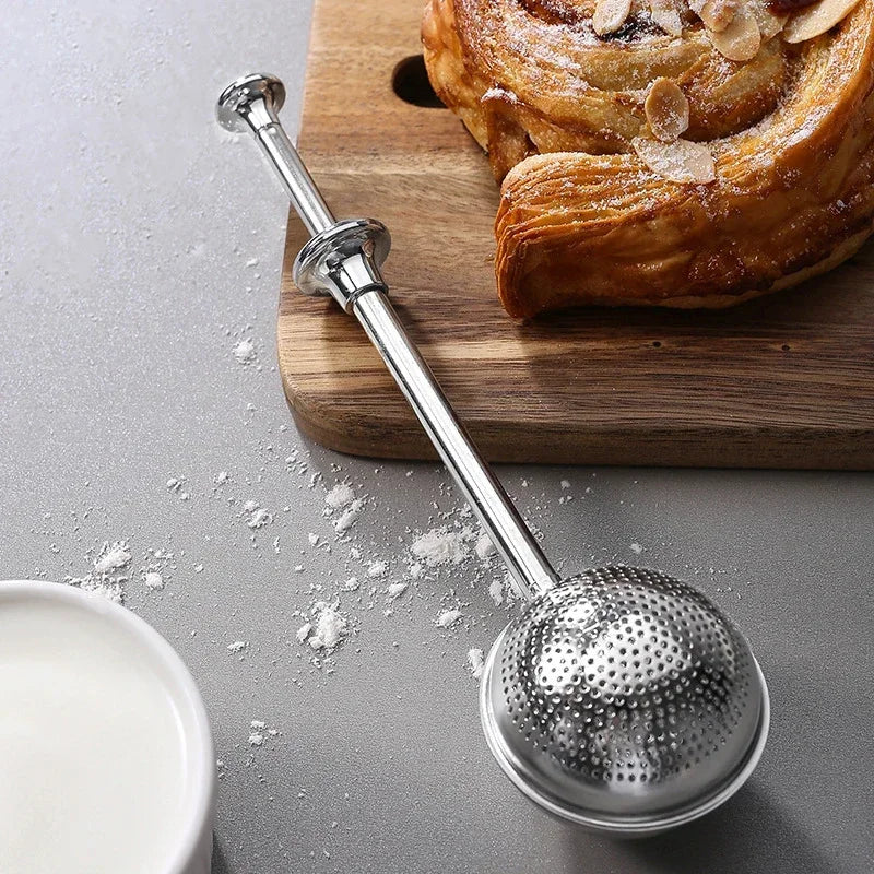 304 Stainless Steel Matcha Powder Spice Sieve Frosting Icing Sugar Filter Baking Tools Powder Spreader Gadgets for Kitchen Tools Peaceful Pleasures Health and Wellness