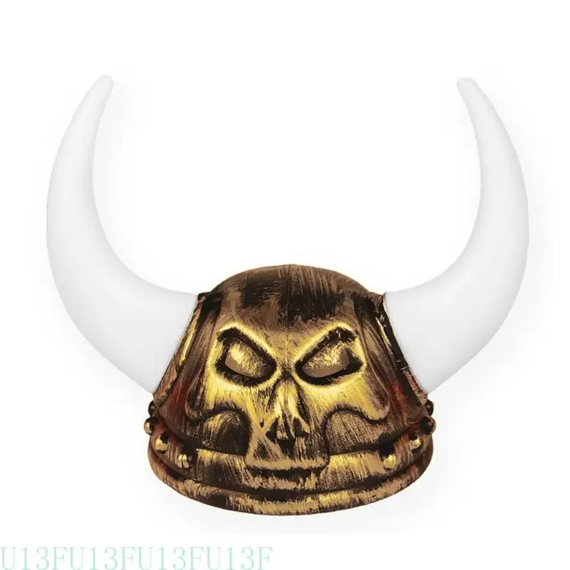 Viking Horned Helmet Hat – Medieval Warrior Costume Adults