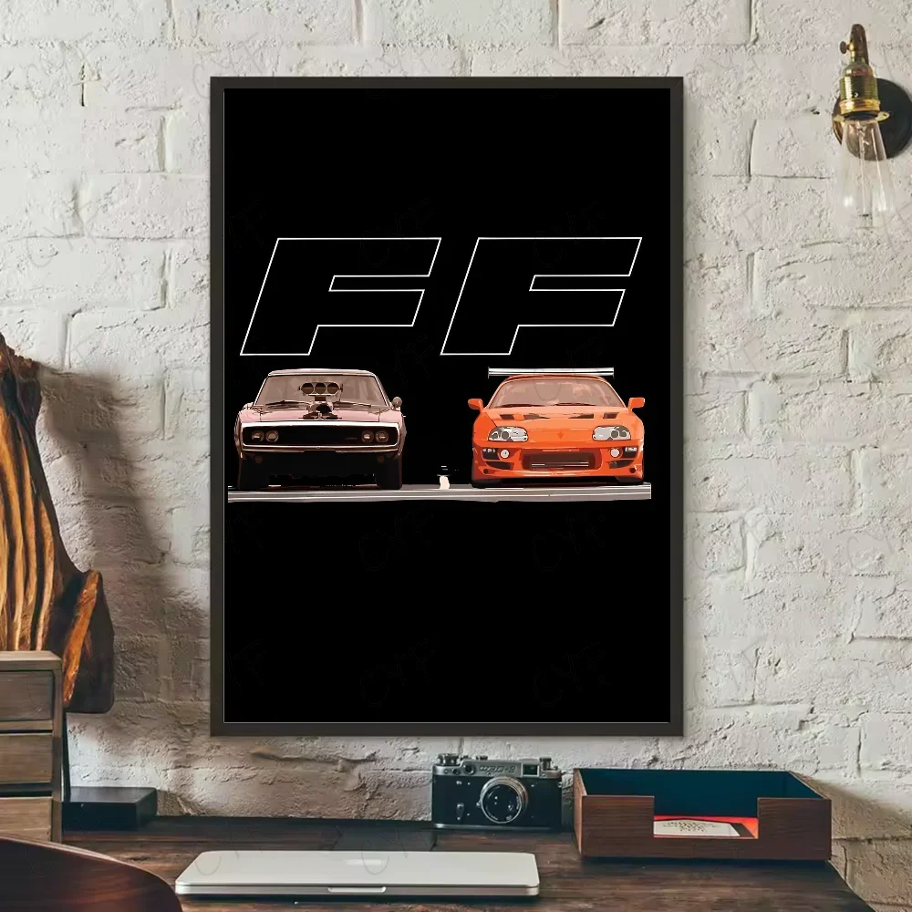 Poster classic movie F-Fast and Furious Poster HD art sticky wall waterproof home living room bedroom bar aesthetic decor Peaceful Pleasures Health and Wellness