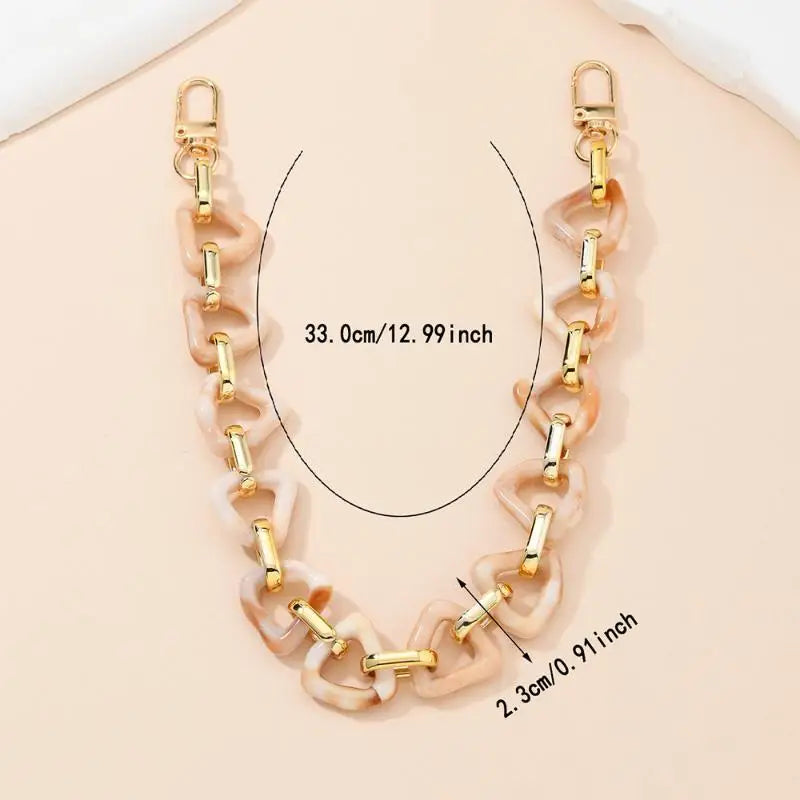 Iridescent Acrylic Chain Strap | DIY Bag & Handbag Accessory