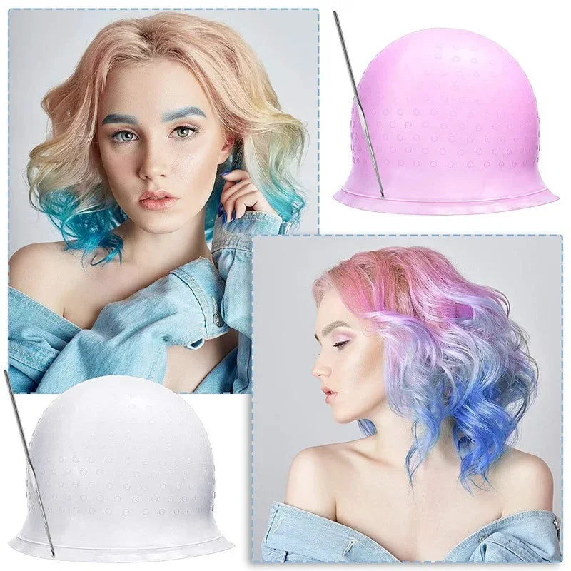 Advanced Quality Hair Dye Tool Silicone Material Barber Shop Special Pick Dyeing Cap Peaceful Pleasures Health and Wellness