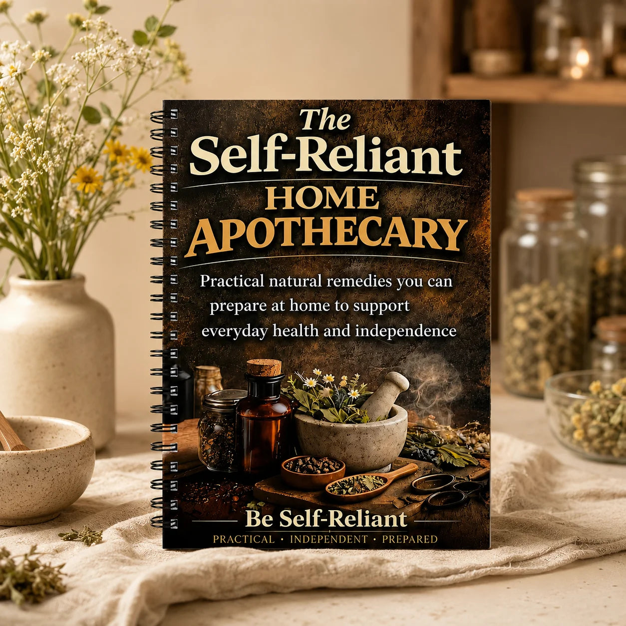 Self-reliant Home Apothecary Herbal Remedies Journal DIY Natural