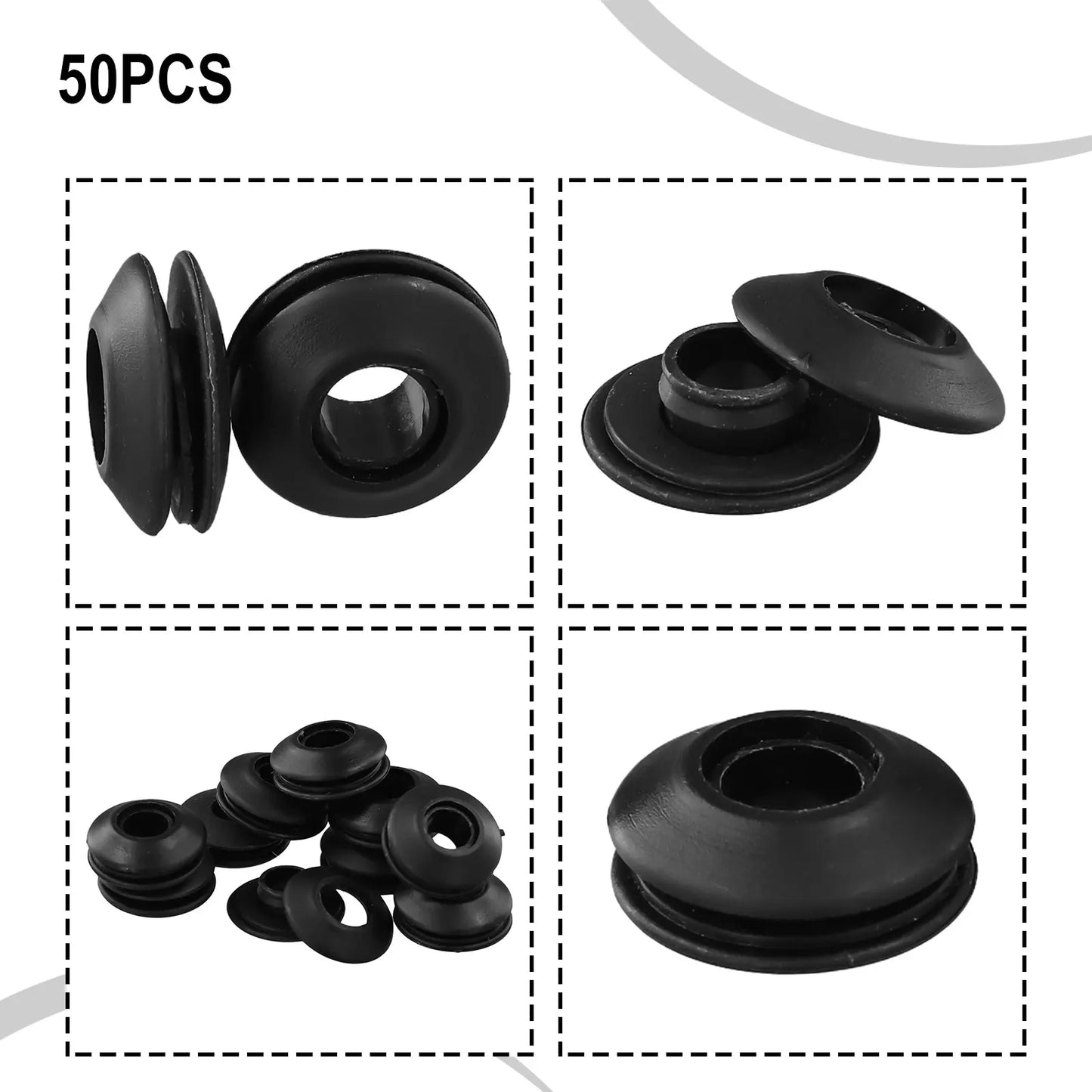 Plastic Eyelets Set – Tarpaulin & Pool Cover Repair 10/50 PCS