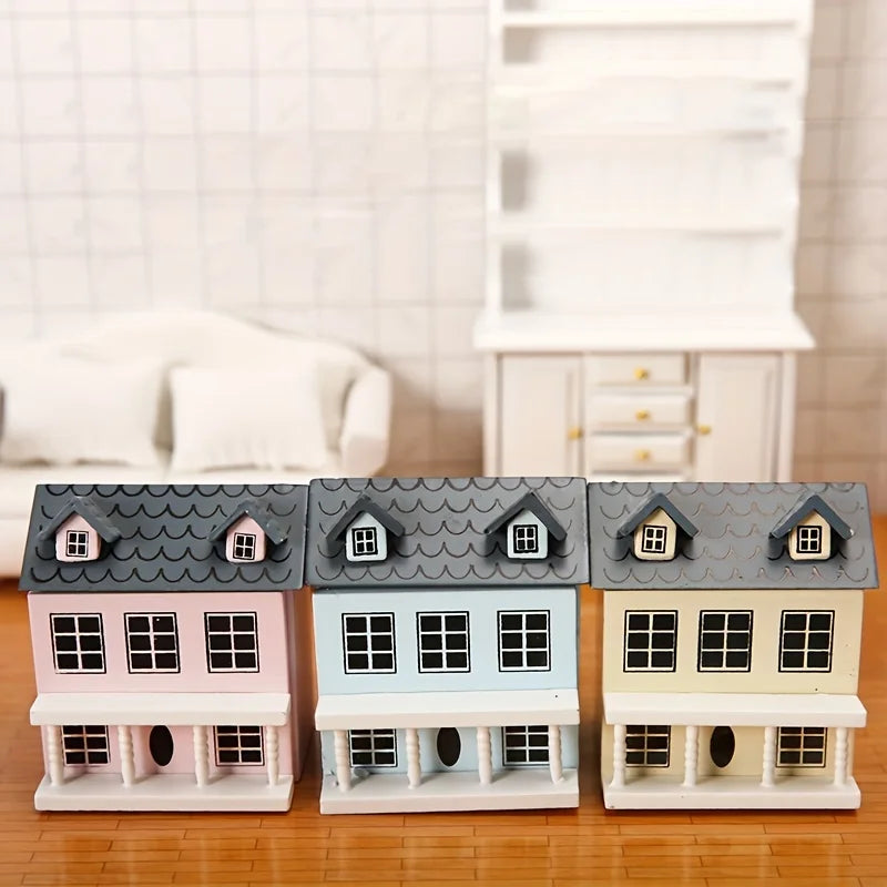 Mini Dollhouse Furniture Set – Cute PVC Villa Accessories