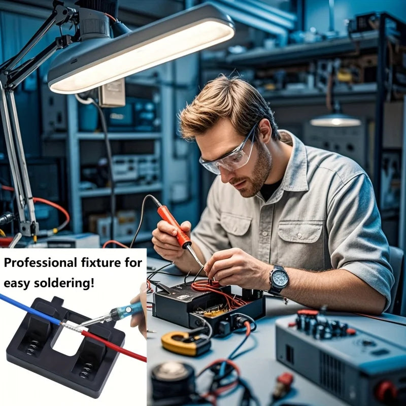 1pc Professional Wire Soldering Clamp - Spring-Loaded, Lightweight & Adjustable Soldering Station, Ideal for Electronics Repair Peaceful Pleasures Health and Wellness