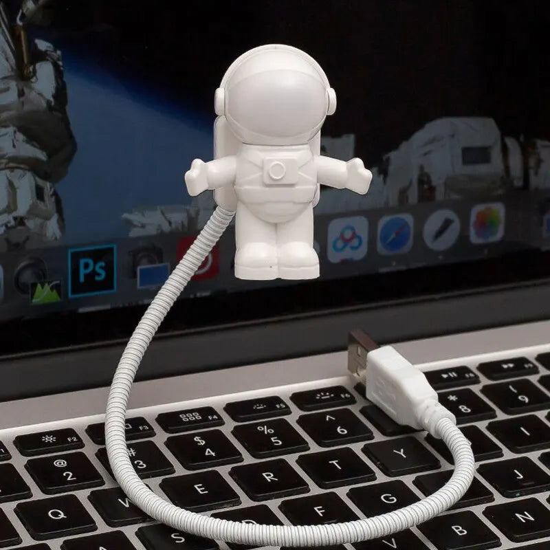Astronaut USB Night Light Sound Sensor LED Lamp – Set of 2