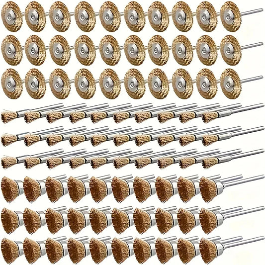 Steel Copper Wire Brushes Efficient Polishing Rust Removal Deburring Peaceful Pleasures Health and Wellness