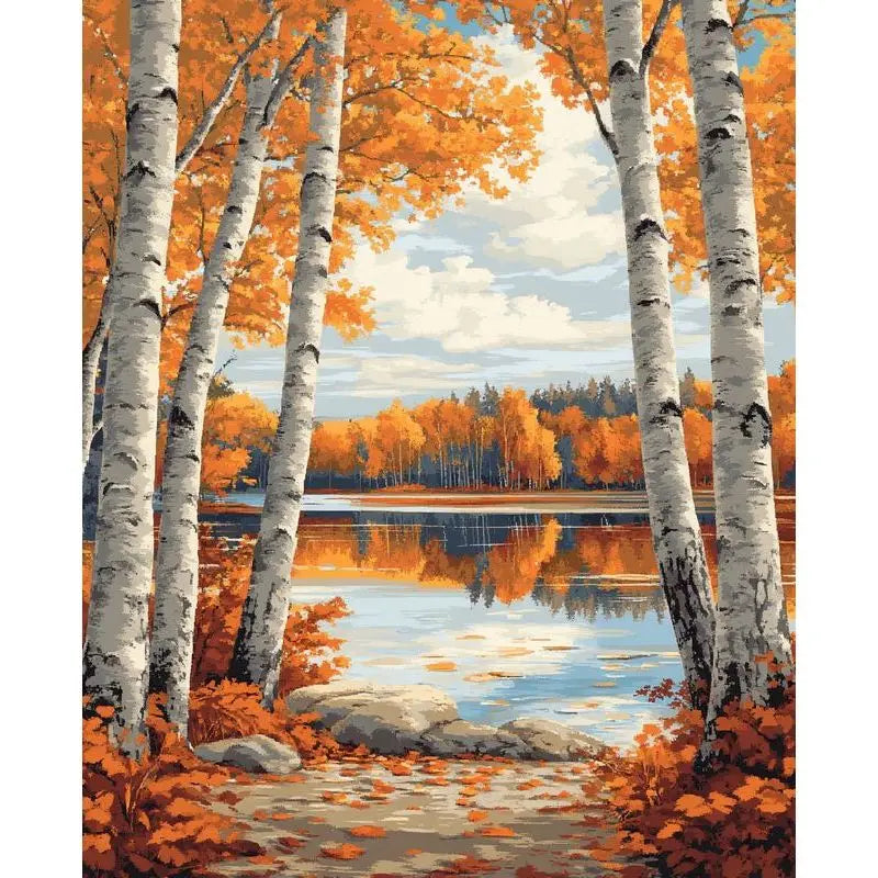 GATYZTORY Autumn Landscape Paint by Numbers Kit 40x50cm