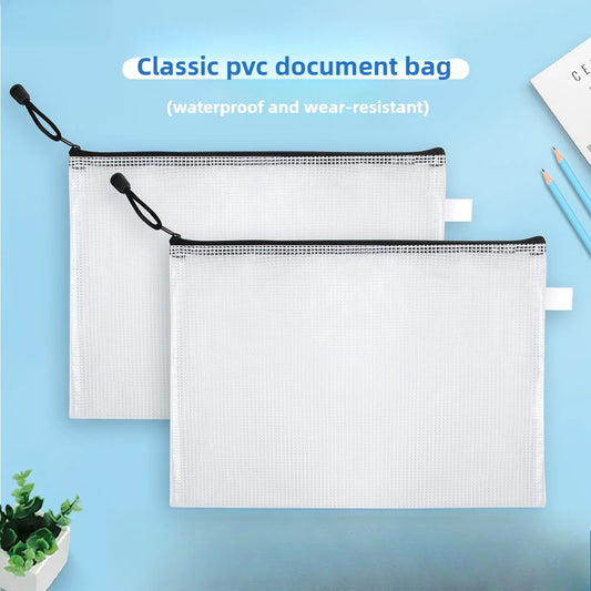 A4 Clear Zipper Pouch – Waterproof Document & Craft Organizer Document Organizer Pouch Peaceful Pleasures Health and Wellness