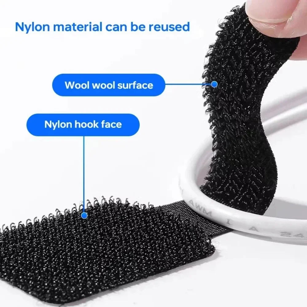 Reusable Self-Adhesive Velcro Cable Ties – Cord Organizer