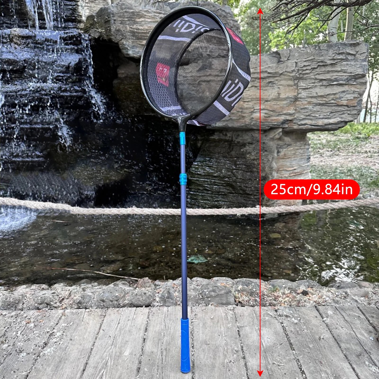 Portable Fishing Landing Net Convenient to Operate Powerful Design Outdoor Tools Suitable for Fishing on Boat River Peaceful Pleasures Health and Wellness