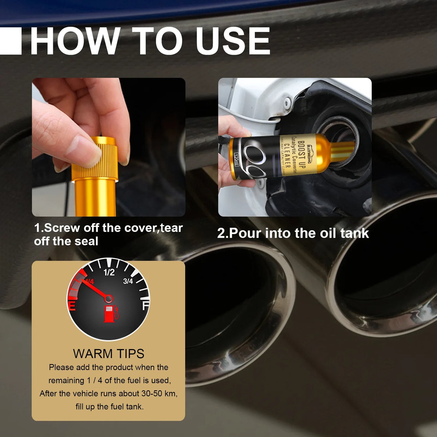 RayHong Catalytic Converter Cleaner – Boost Engine & Remove Carbon