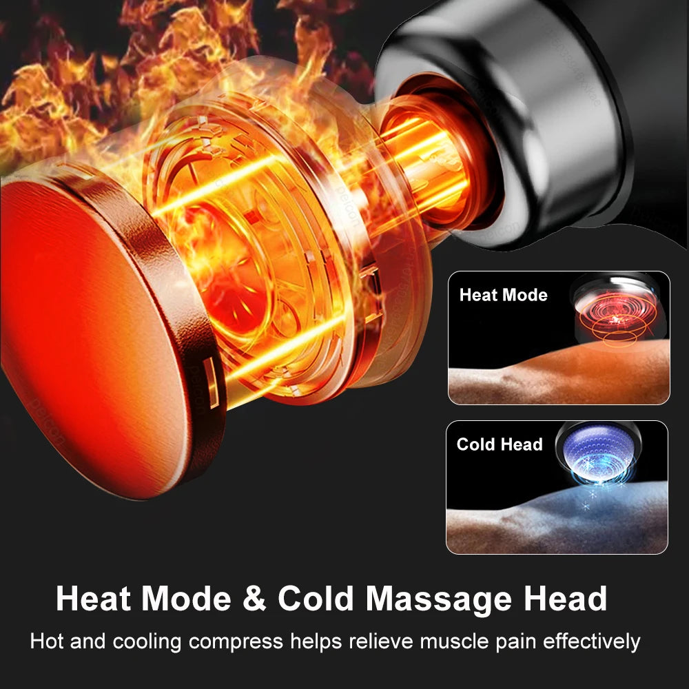 Fascia Massage Gun Shoulder Massage Machine Electric Muscle Massager Gun High Frequency Back Waist Neck Body Massage with Handle Peaceful Pleasures Health and Wellness