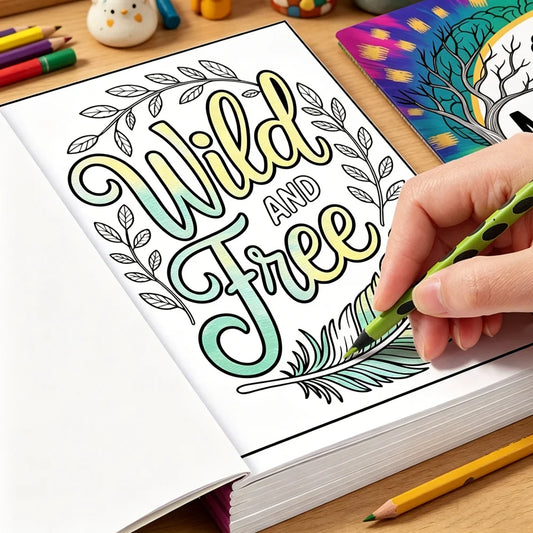 28 Page Mental Health Coloring Book Adults Inspirational Mindfulness Peaceful Pleasures Health and Wellness