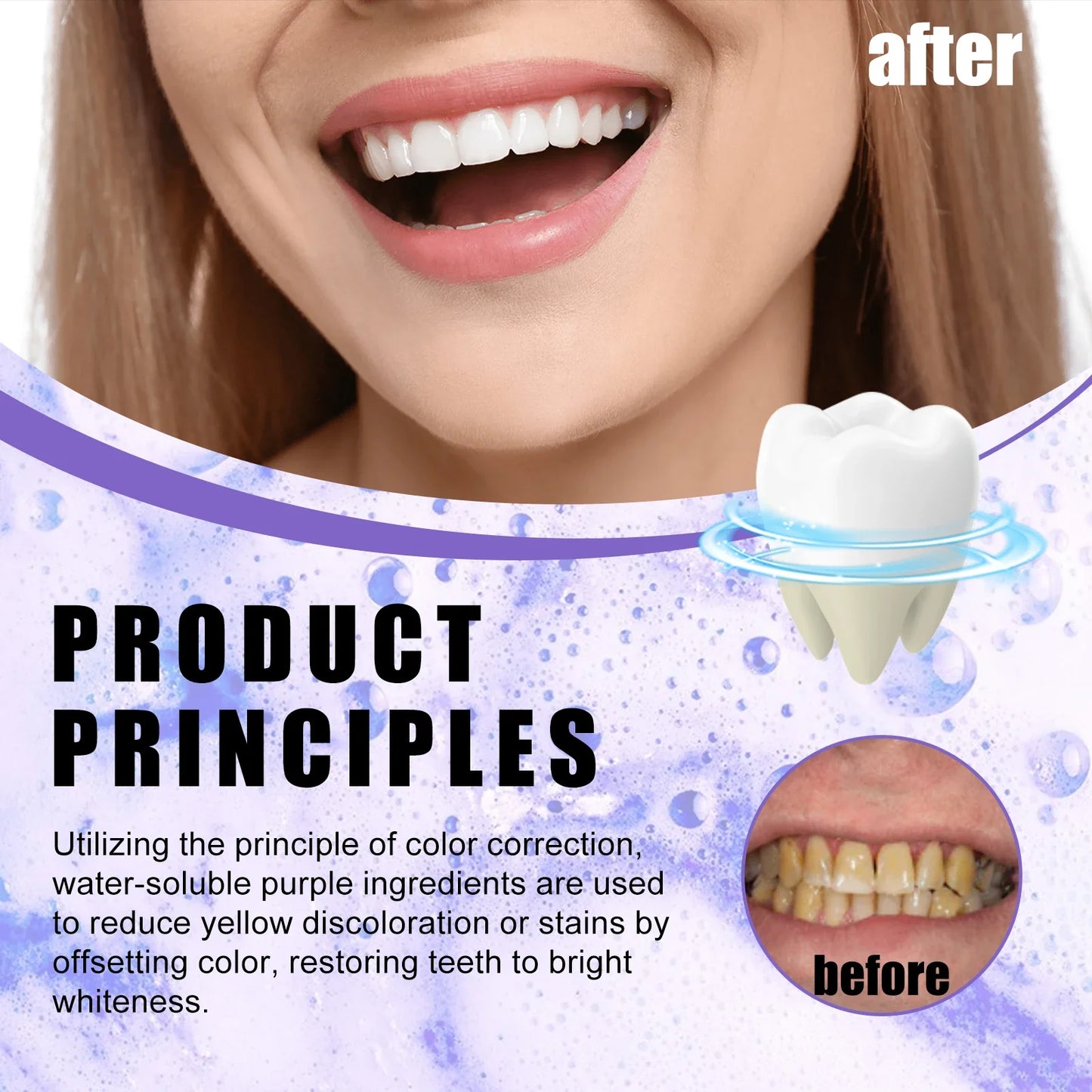 Purple Toothpaste Whitening Serum – Bright Smile & Fresh Breath