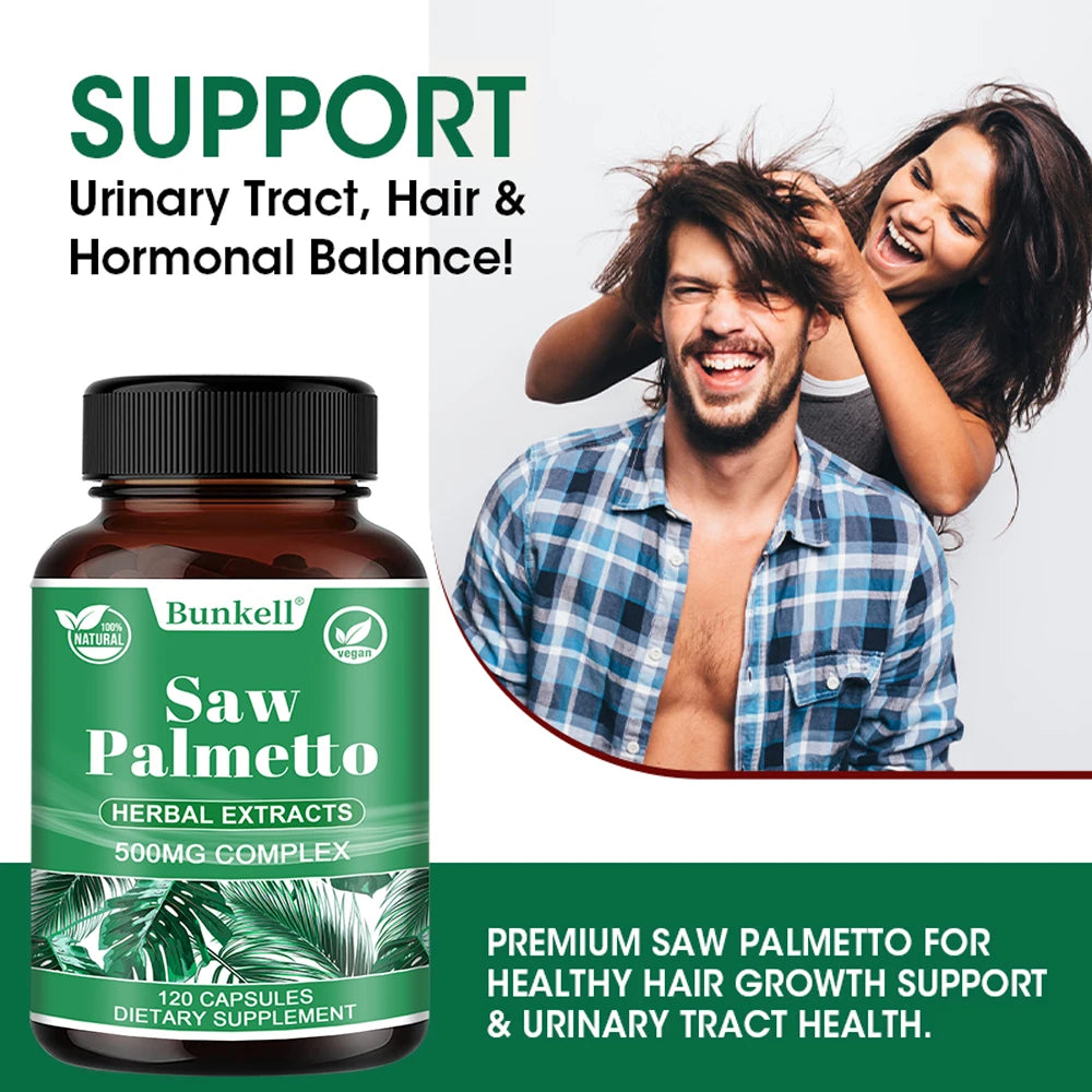 Saw Palmetto Capsules for Men’s Wellness & Hair Health Peaceful Pleasures Health and Wellness