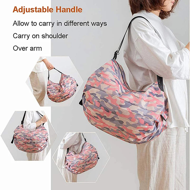 New Handbag Folding Waterproof Storage Bag Shopping Bag With Portable And Large Capacity Portable Mountaineering Bag Peaceful Pleasures Health and Wellness