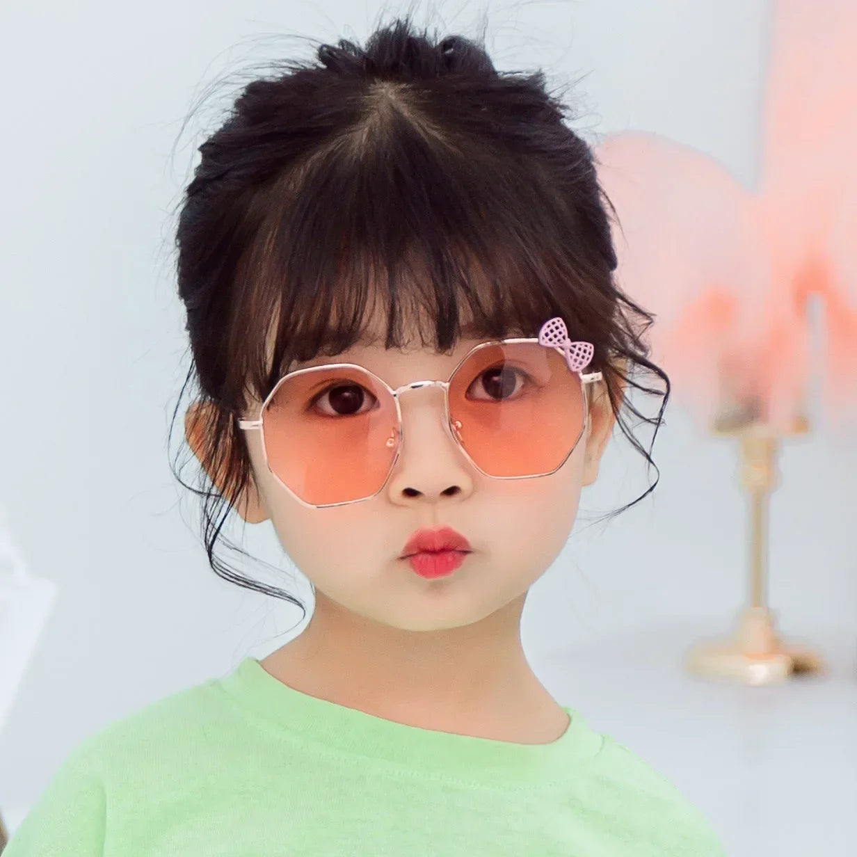 Kids UV400 Butterfly Sunglasses – Bow Metal Frame Boys & Girls