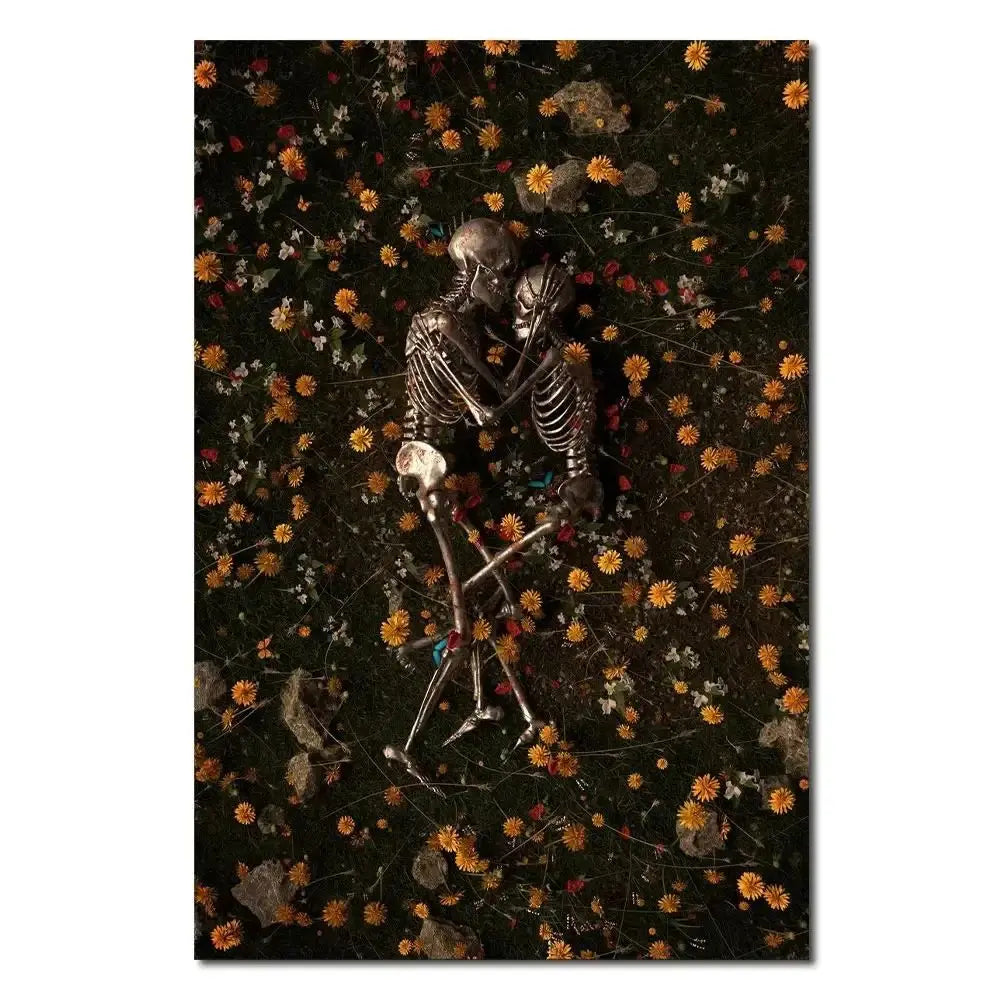 Abstract Astronaut Space Flower Canvas Wall Art Poster | Modern Canvas Wall Art Peaceful Pleasures Health and Wellness 10 30x40cm Unframed