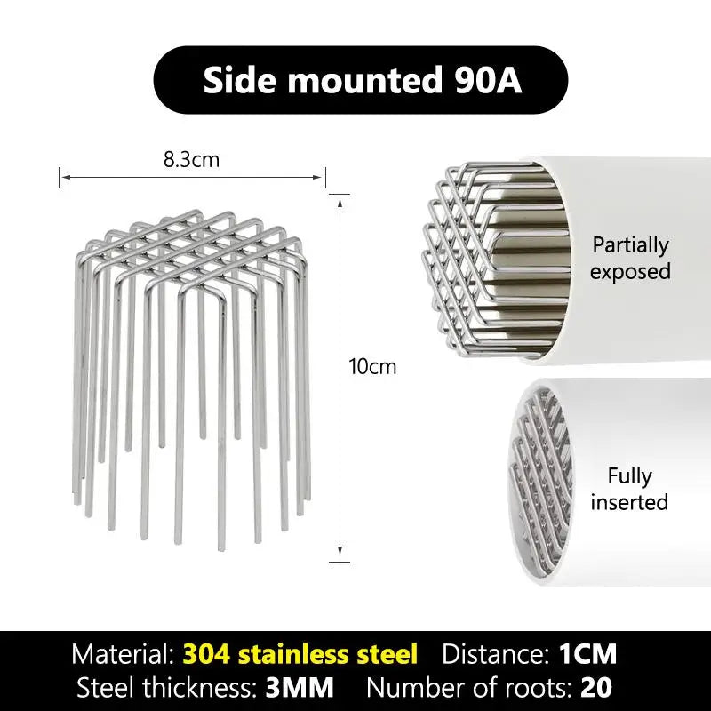 New Anti-Blocking Mesh Cover Garden Outdoor Round Rooftop Gutter Guard Stainless Steel Roof Floor Drain Balcony Drainage Ditch Peaceful Pleasures Health and Wellness 90A