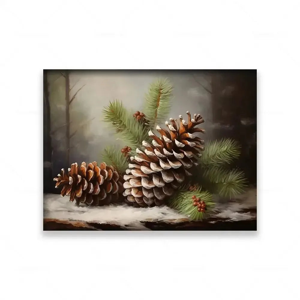 Modern Minimalist Farmhouse Elk Snowman HD Canvas Wall Art Holiday Vibes Poster for Bedroom Living Room Decor Peaceful Pleasures Health and Wellness ZLH5520 100x150cm No Frame