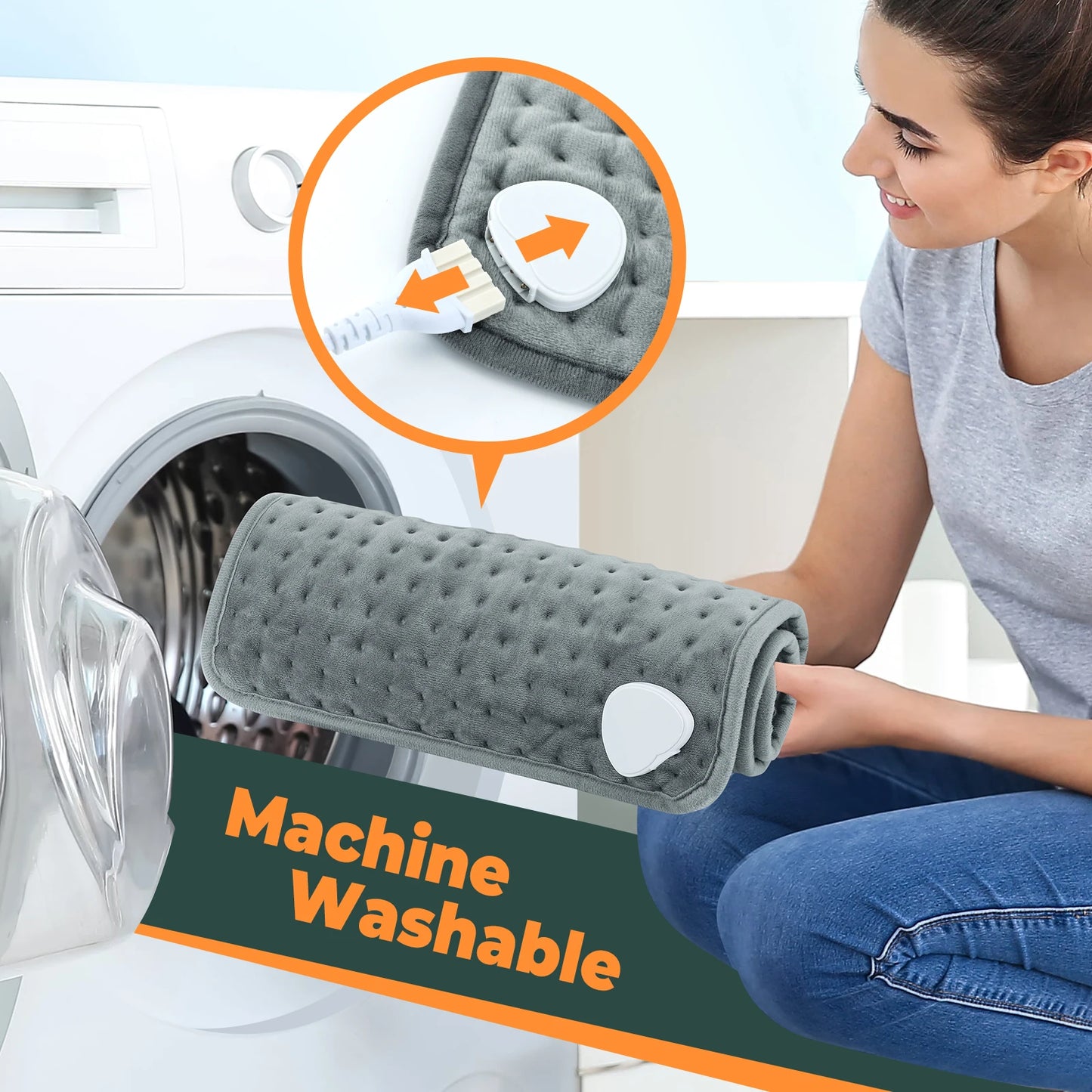 Electric Heating Pad 10 Gears Blanket Winter Thermal Heater for Room Bed Sofa Office for Waist Back Foot and Hand Warming Mat Peaceful Pleasures Health and Wellness