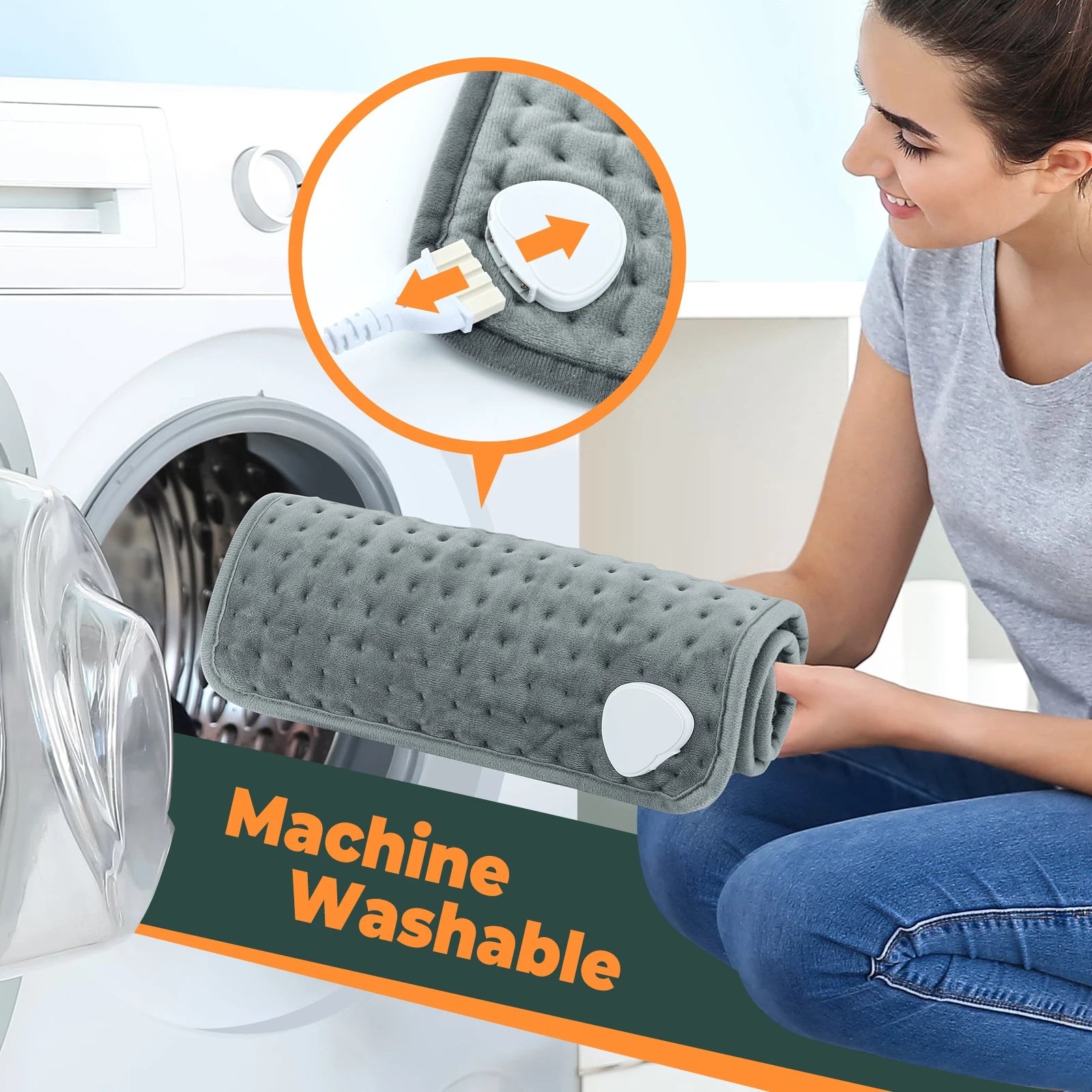 Electric Heating Pad 10 Gears Blanket Winter Thermal Heater for Room Bed Sofa Office for Waist Back Foot and Hand Warming Mat Peaceful Pleasures Health and Wellness