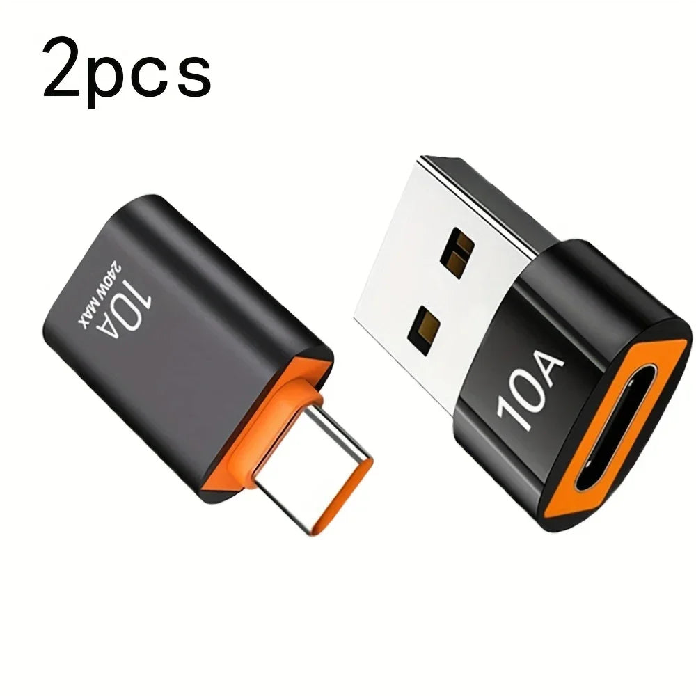 10A USB A To USB C OTG Adapter Type C to USB Converter USB 3.0 Adapter For Xiaomi 14 MacBook USB To Type C OTG Connector Peaceful Pleasures Health and Wellness Set A-2pcs