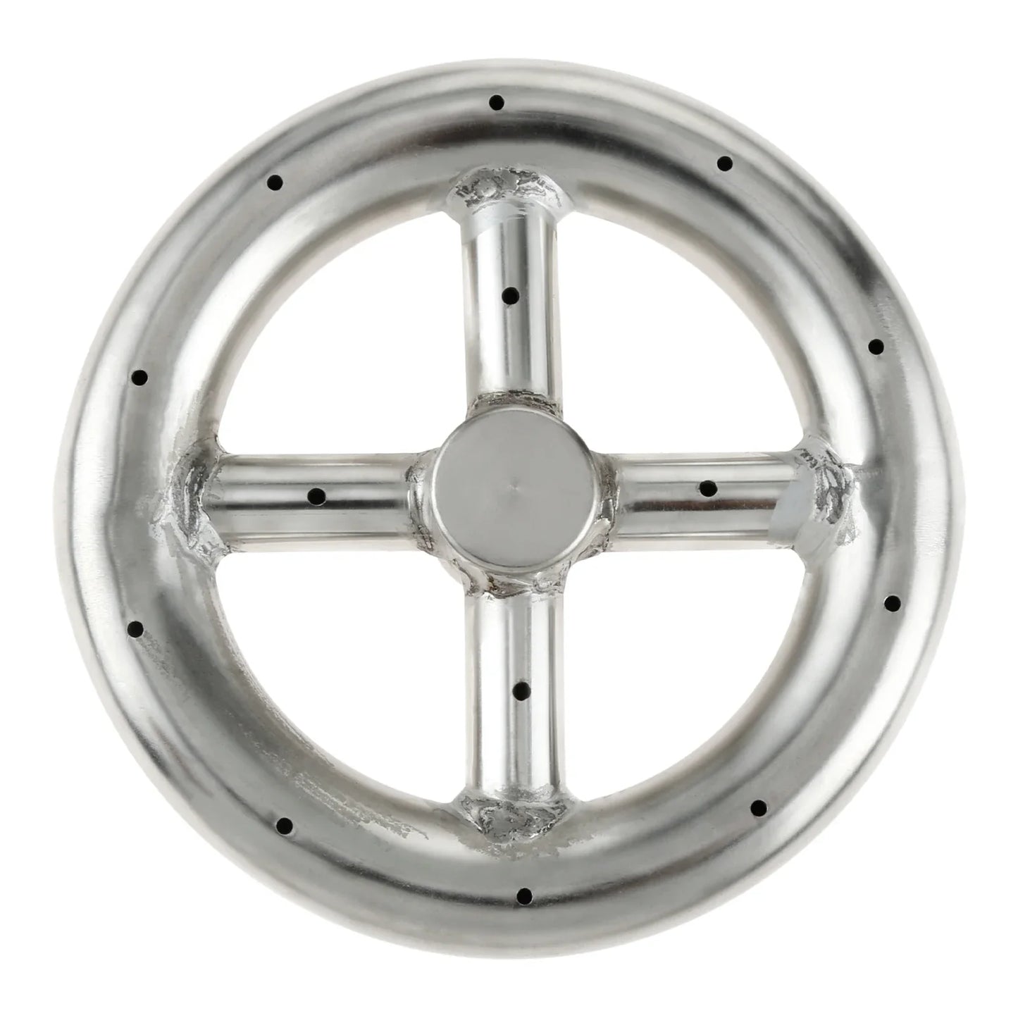 6-Inch 304 Stainless Fire Pit Burner Ring | 88,000 BTU Gas