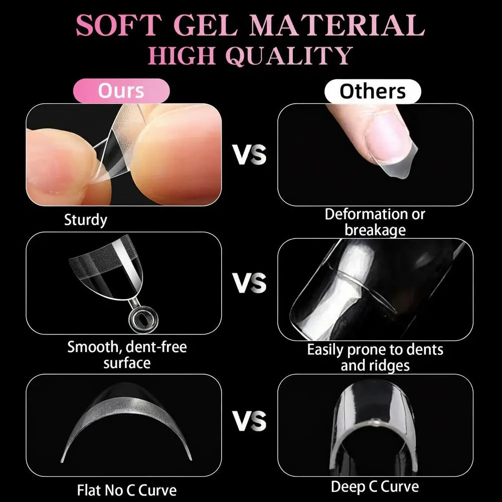 120pcs Short Almond Press-On Nails | Half Matte Half Cover Set Press-On Nail Set Peaceful Pleasures Health and Wellness