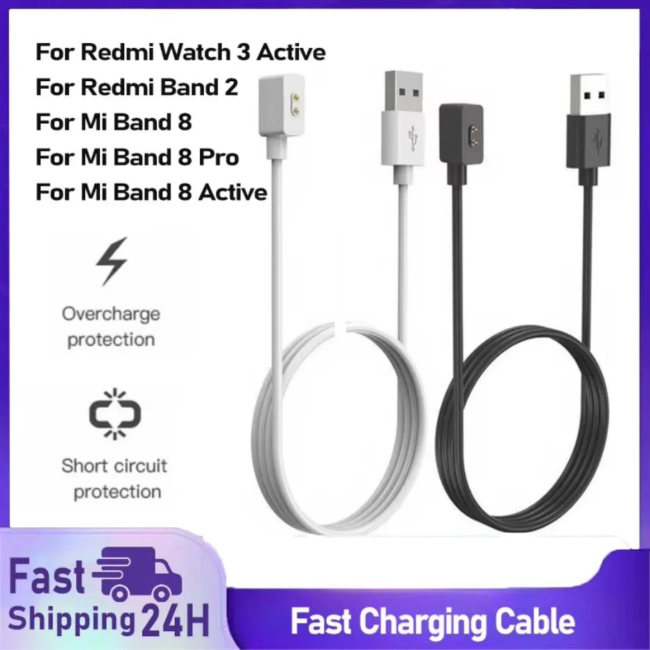 USB Charger Cable For Xiaomi Band 9 8 Active Mi Band 8 Pro Magnetic Charging Cradle Adapter For Redmi Watch 4 5 Charger Dock Peaceful Pleasures Health and Wellness
