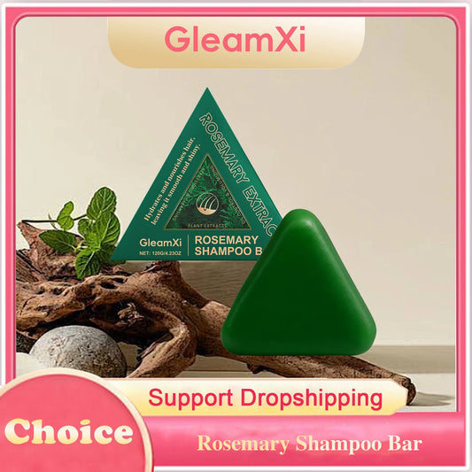 Rosemary Shampoo Bar Hair Growth Anti Hair Loss Oil Control Improve Frizz Split Ends Refreshing Nourishing Handmade Solid Soap Peaceful Pleasures Health and Wellness