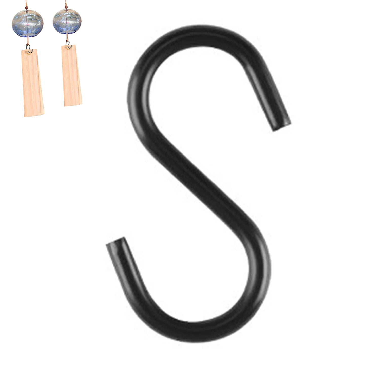 Mini Heavy Duty S Hook Multifunctional Hook Utility Hanger Ornament Suitable for Jewelry Necklaces Rings Peaceful Pleasures Health and Wellness
