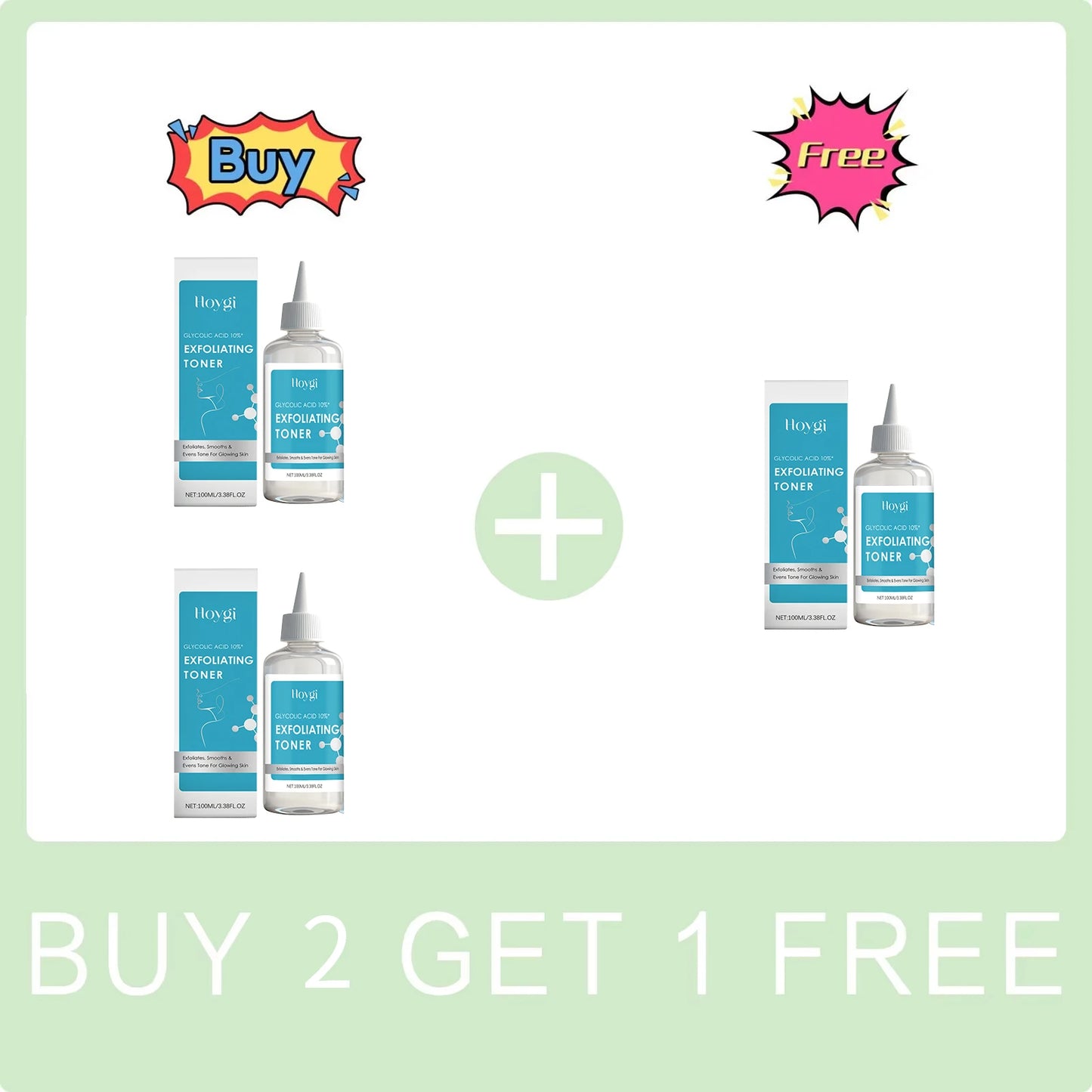 Glycolic Acid 10% Toner Clarifying Dead Skin Removal Even Skin Tone Exfoliation Anti Acne Nourishing Moisturizing Face Serum Peaceful Pleasures Health and Wellness Buy 2 Get 1 Free