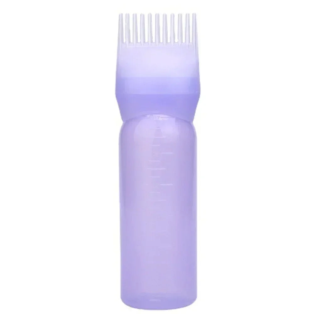 4 Colors Hair Dye Applicator Brush Bottles Dyeing Shampoo Bottle Oil Comb Hair Dye Bottle Applicator Hair Coloring Styling Tool Peaceful Pleasures Health and Wellness 160ml 1