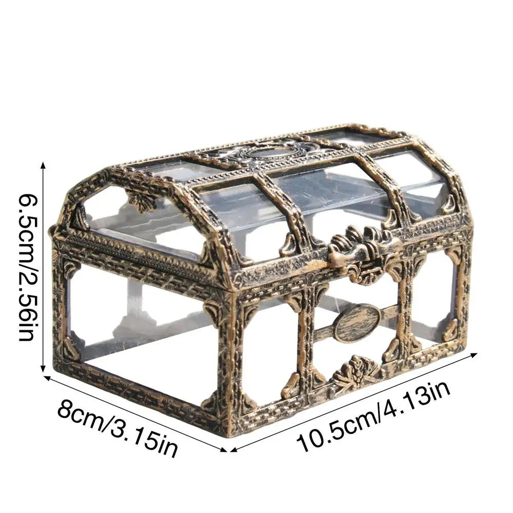 Transparent Pirate Treasure Chest Box – Jewelry & Trinket Organizer