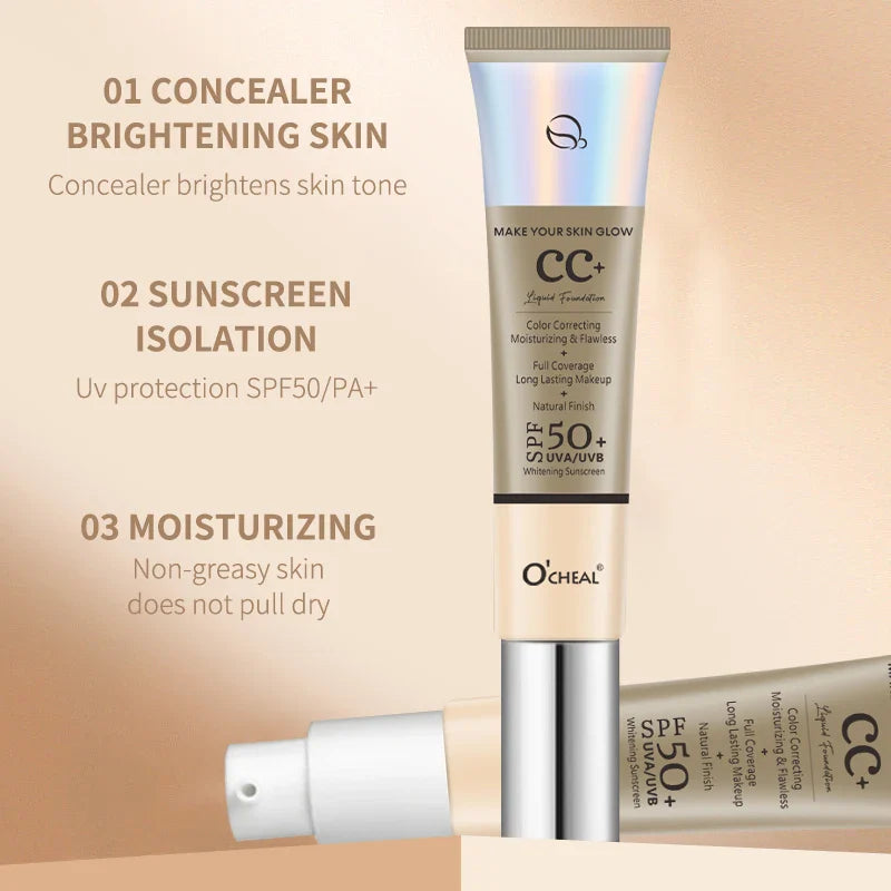 O'Cheal CC Cream SPF 50+ Foundation, Concealer & Primer 30g