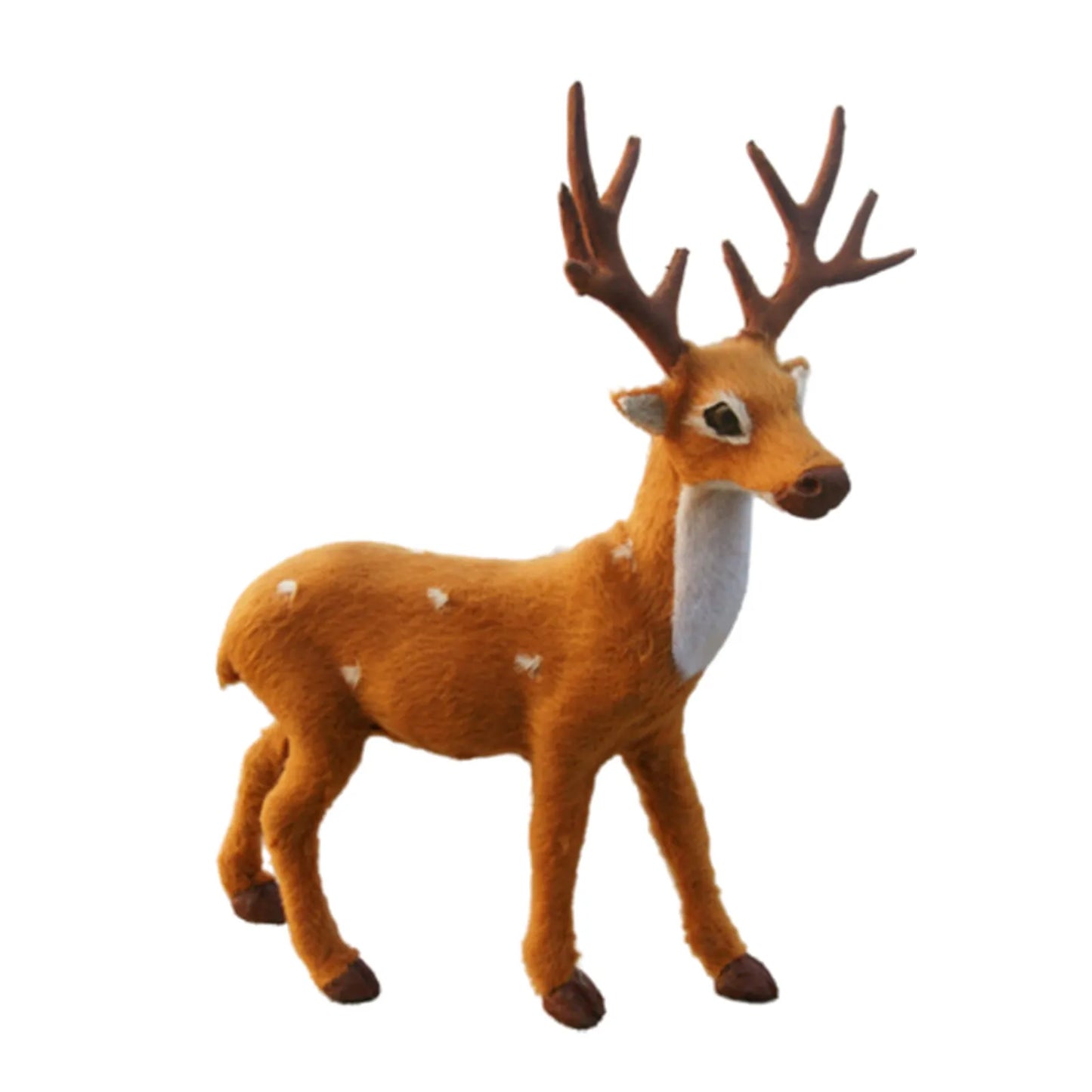 Christmas Deer Decoration Mini Reindeer Statue for Window Display Tabletop Counter Holiday Ornament Xmas Decor Peaceful Pleasures Health and Wellness 35cm