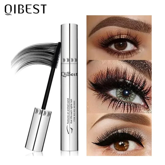 QiBest 4D Silk Fiber Mascara – Waterproof & Volumizing Black Silk Fiber Mascara Oasis Select