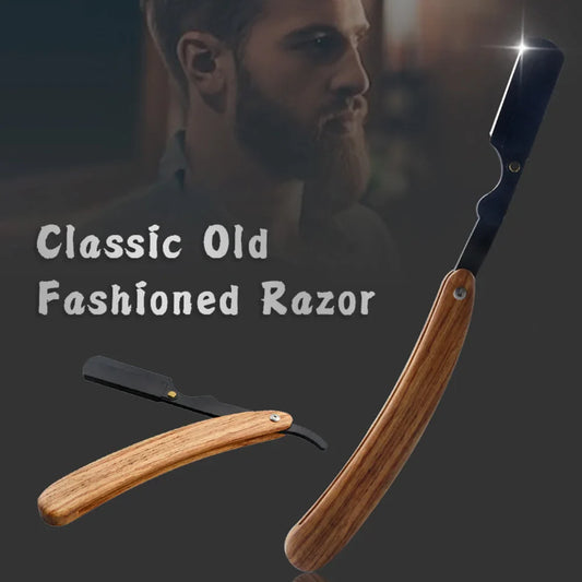 Rosewood Folding Beard Shaver – Portable Stainless Steel Razor Folding Beard Shaver Oasis Select