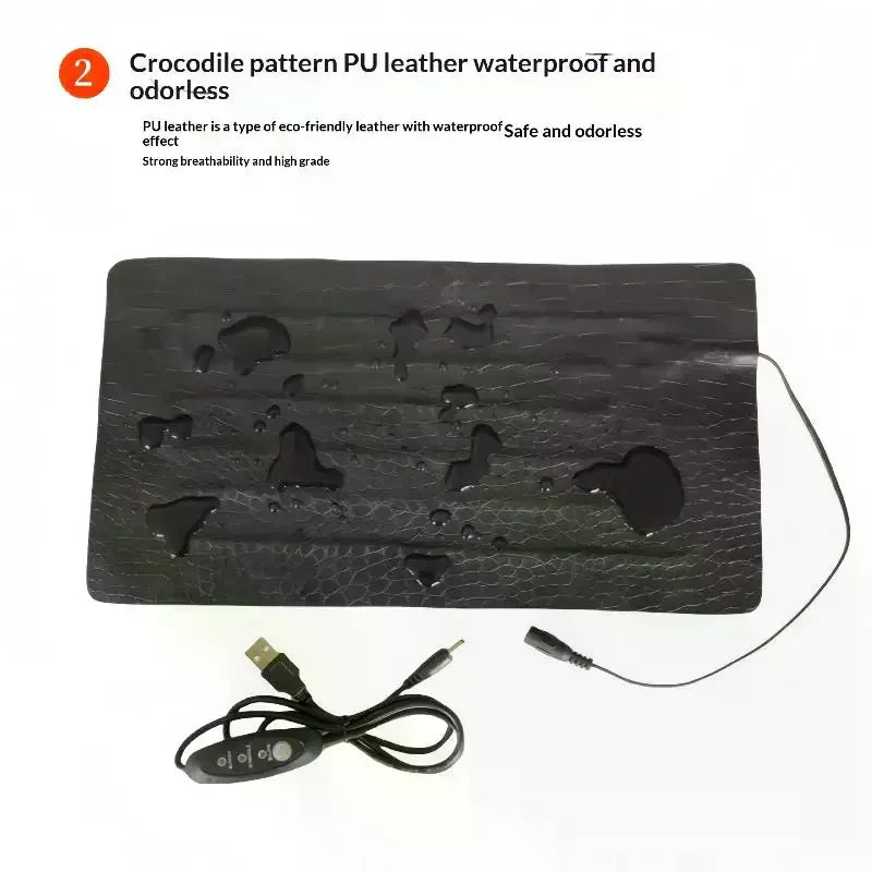 Reptile Heat Mat – Waterproof Anti-Scratch Heating Pad for Reptiles Reptile Heating Pad Peaceful Pleasures Health and Wellness