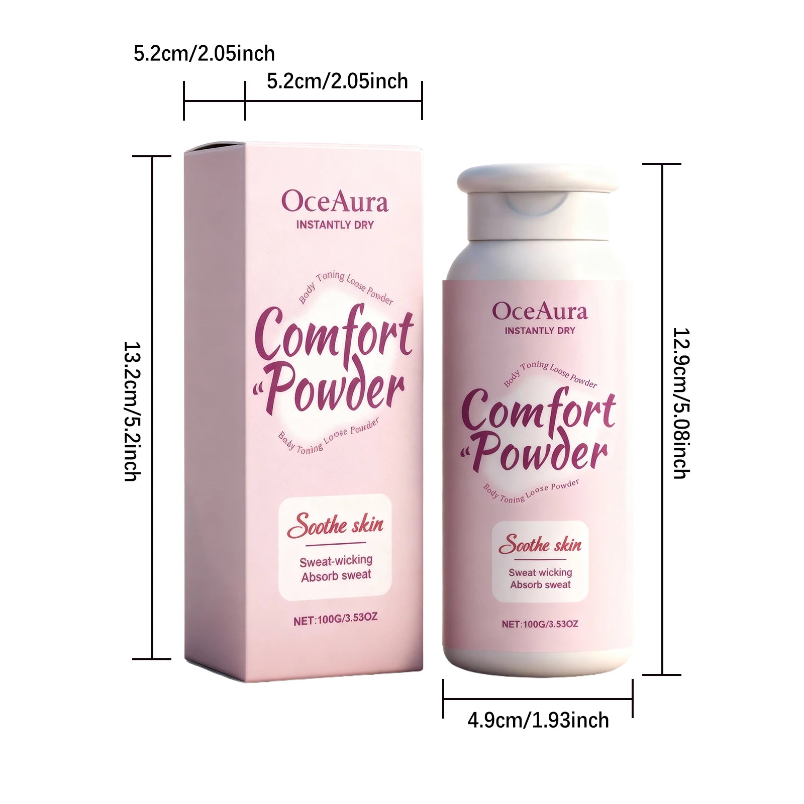 Talc-Free Body Powder – Anti-Chafe, Sweat Absorbing | Unisex Peaceful Pleasures Health and Wellness