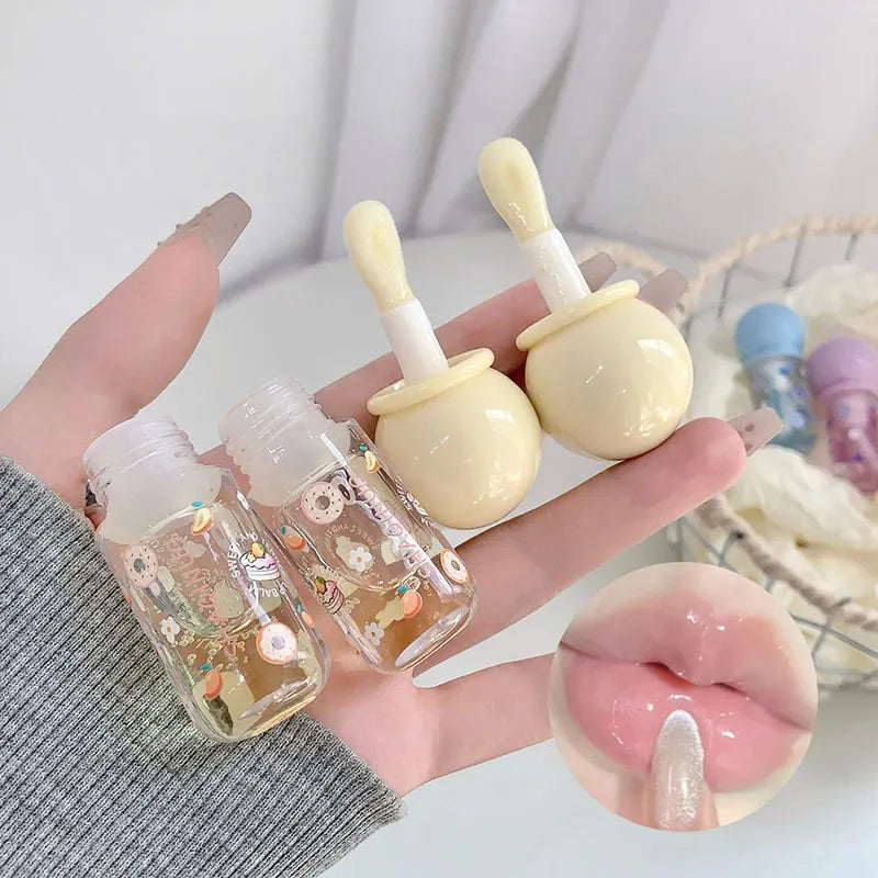 Fruit-Flavored Lip Oil – Moisturizing, Glossy & Plumping Balm